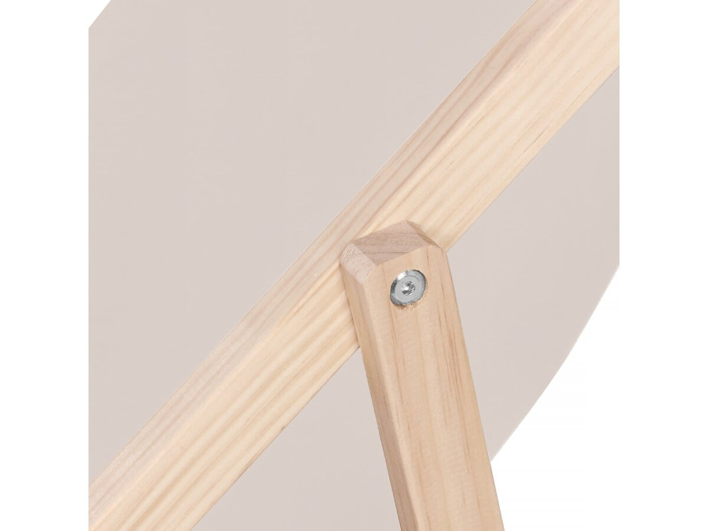 Juego de 2 tumbonas de madera "Chilienne" - Crudo