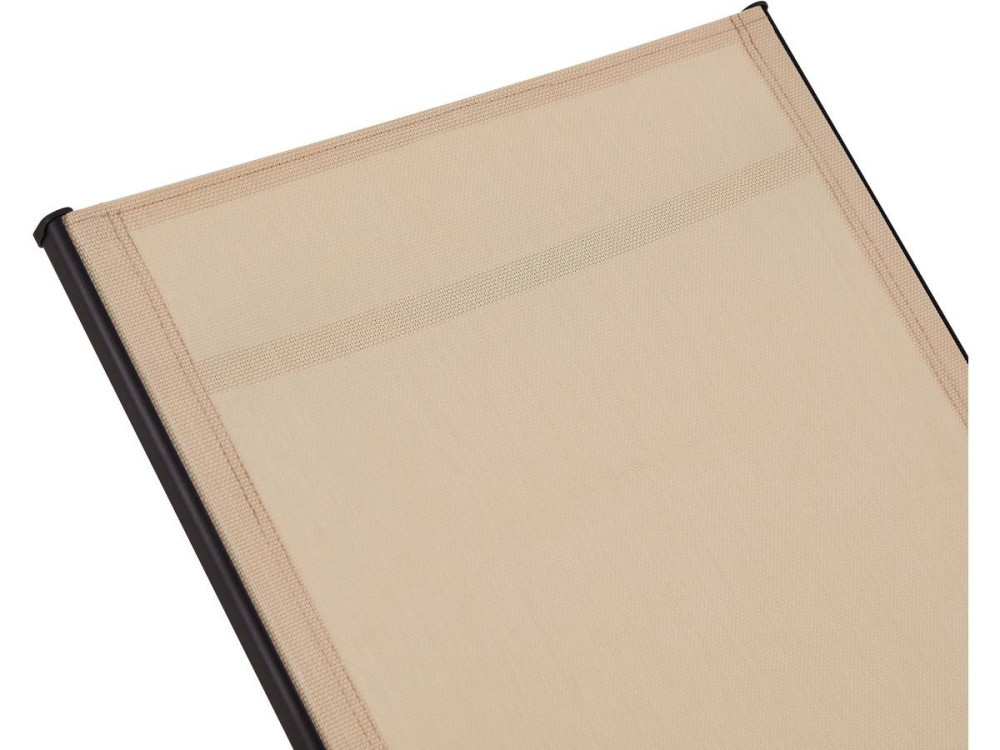 Juego de 2 tumbonas metálicas "Farniente" - Beige