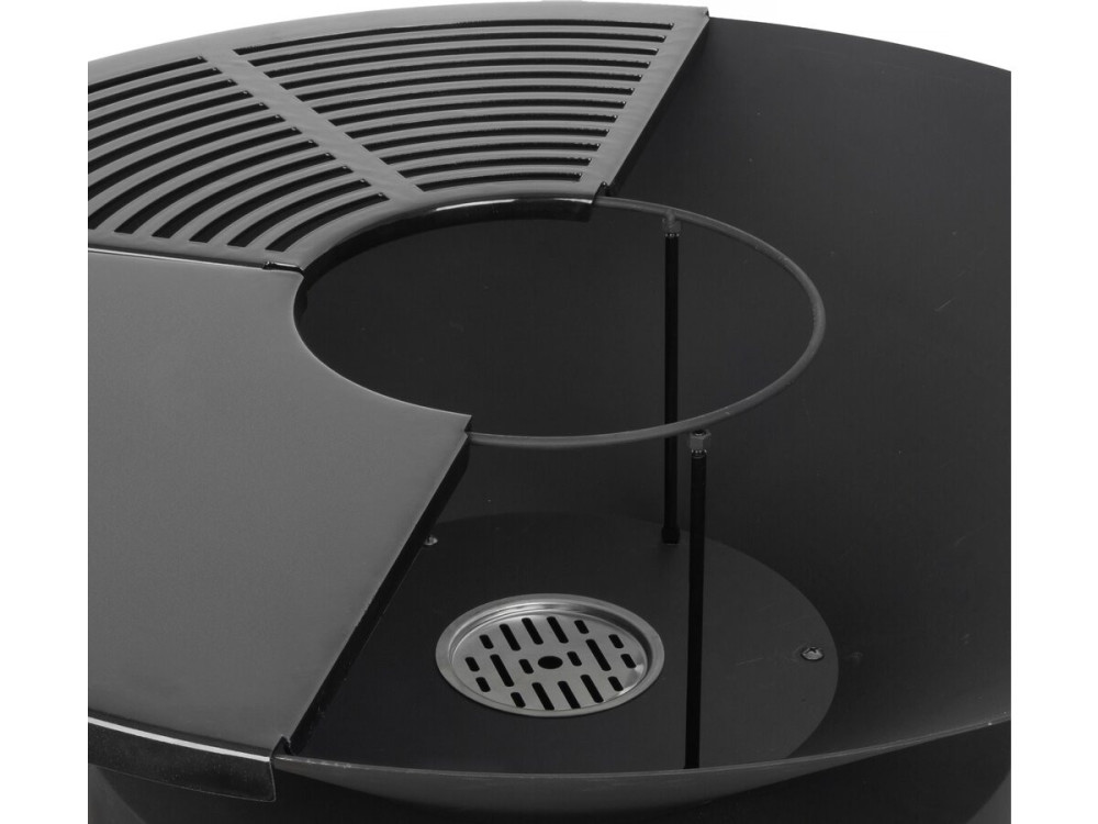 Brasero plancha con horno para pizza "César premium" - Ø 81 cm - Negro