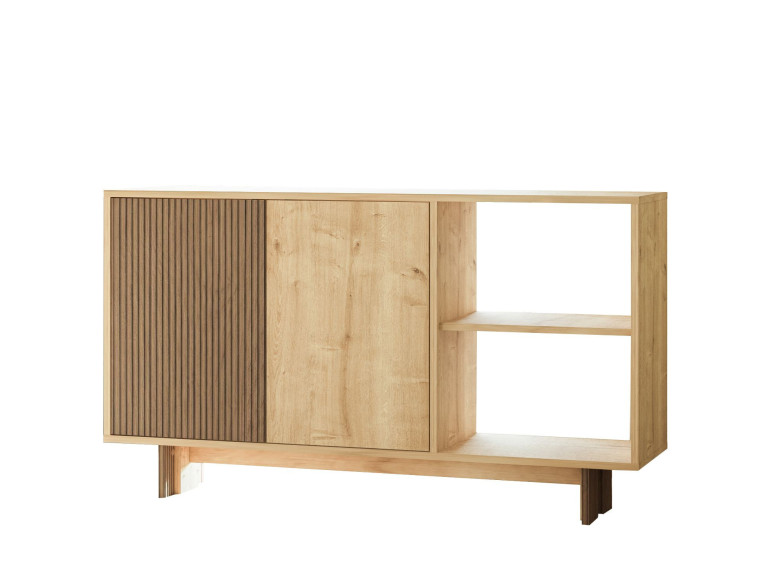Aparador de madera "Ravello" - 140 x 35 x 80 cm - Beige