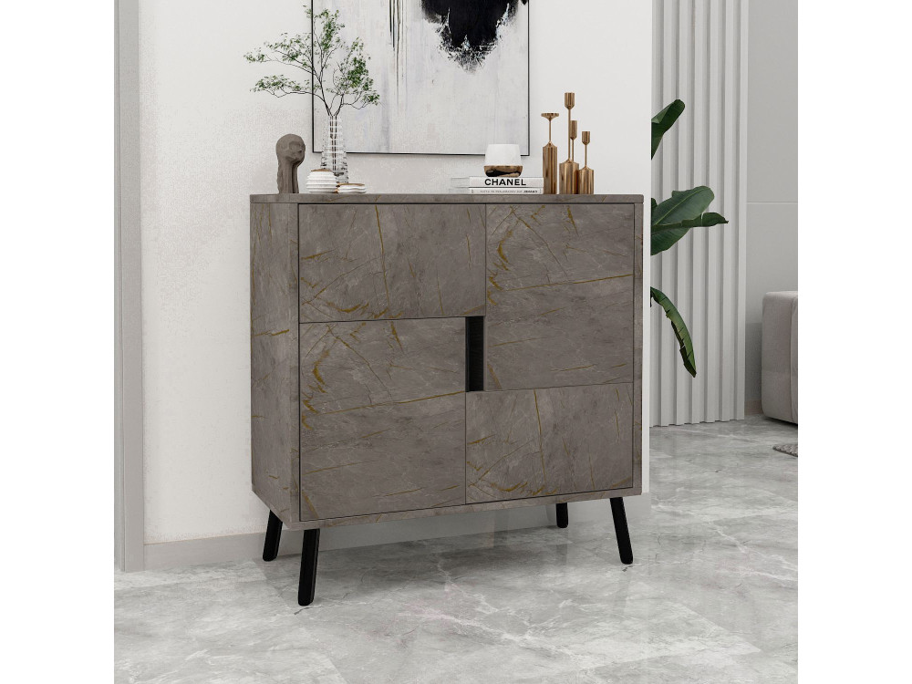 Mueble multiusos de madera "Darien" - 76,5 x 35 x 79,5 cm - Mármol