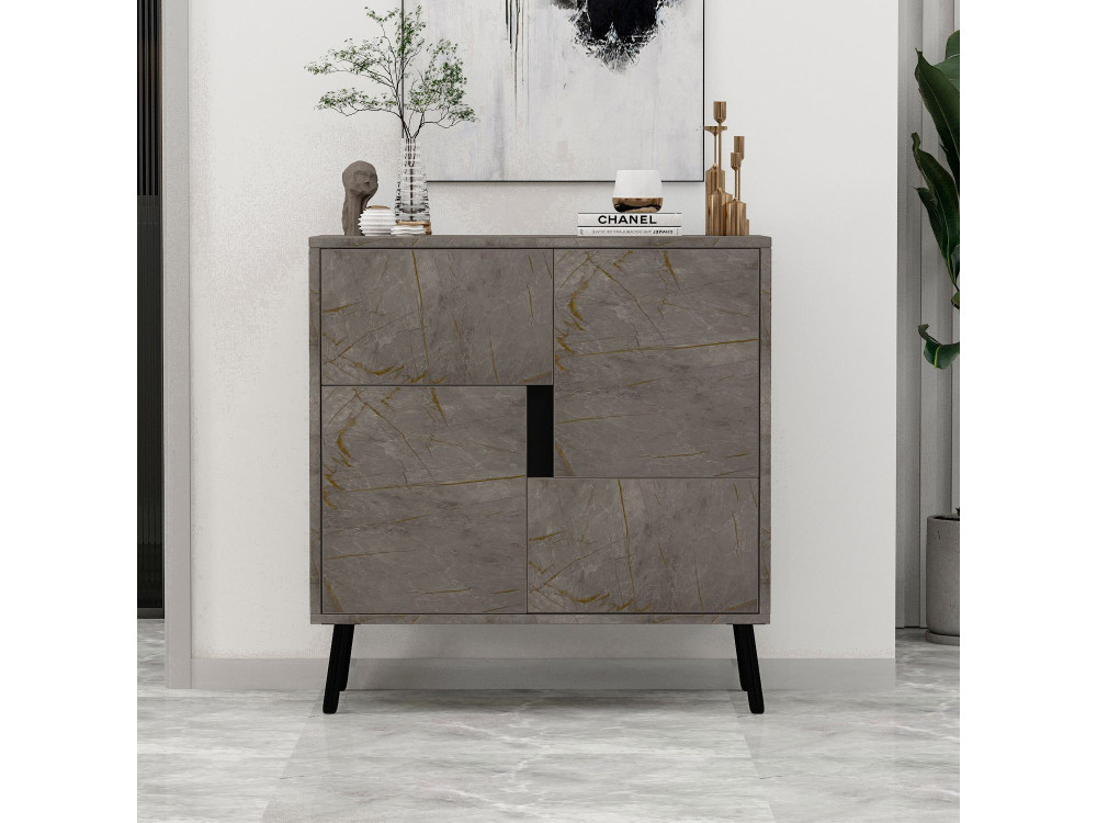 Mueble multiusos de madera "Darien" - 76,5 x 35 x 79,5 cm - Mármol