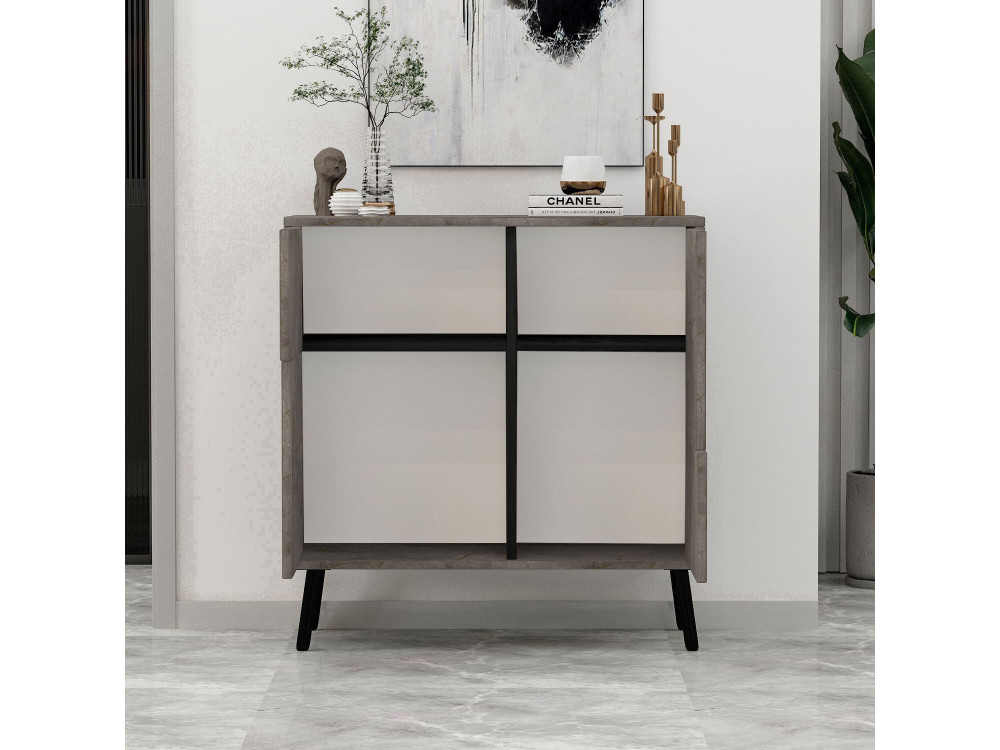 Mueble multiusos de madera "Darien" - 76,5 x 35 x 79,5 cm - Mármol