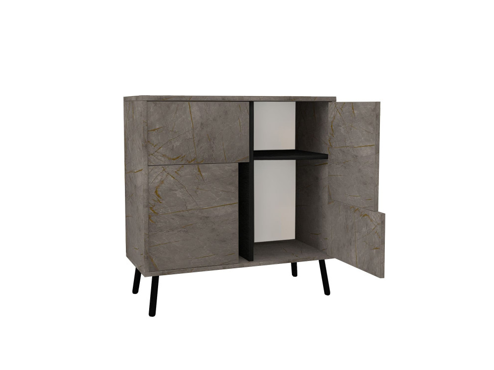 Mueble multiusos de madera "Darien" - 76,5 x 35 x 79,5 cm - Mármol