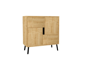 Aparador de madera "Darien" - 76 x 35 x 79 cm - Beige