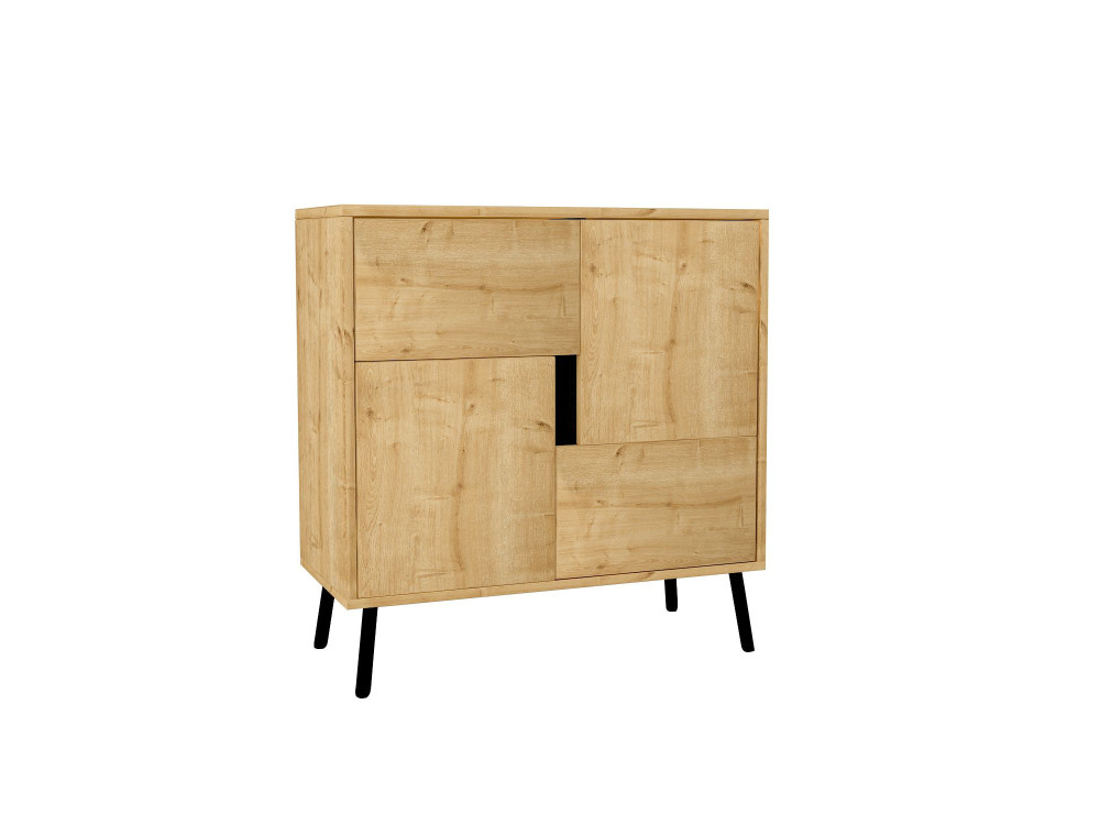 Aparador de madera "Darien" - 76 x 35 x 79 cm - Beige