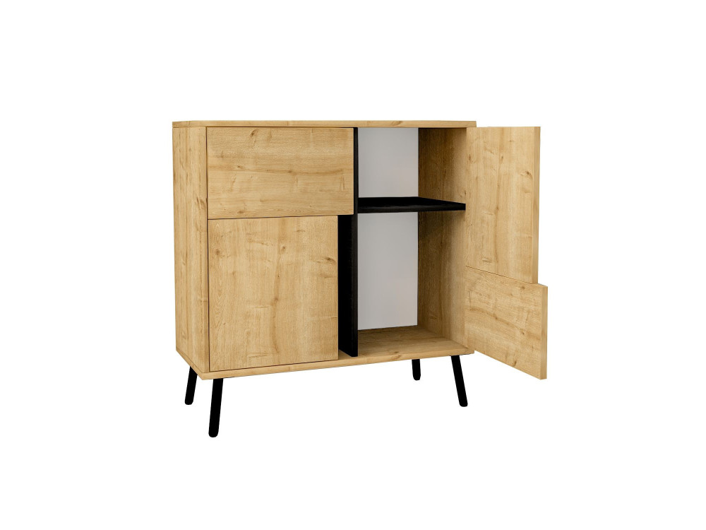 Aparador de madera "Darien" - 76 x 35 x 79 cm - Beige