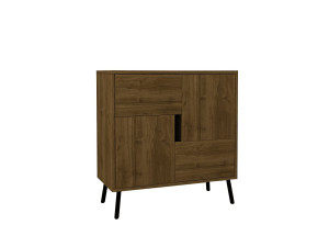 Aparador de madera "Darien" - 76 x 35 x 79 cm - Marrón
