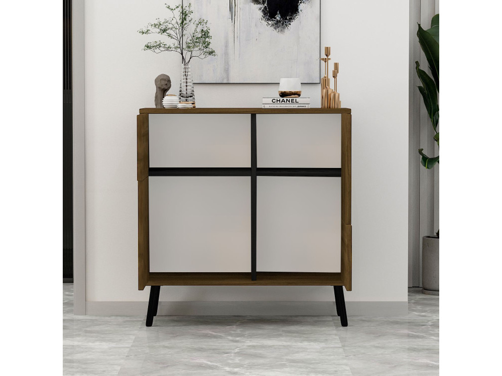 Aparador de madera "Darien" - 76 x 35 x 79 cm - Marrón