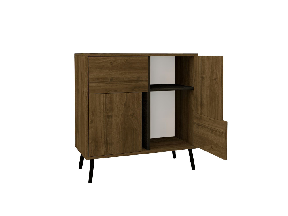 Aparador de madera "Darien" - 76 x 35 x 79 cm - Marrón