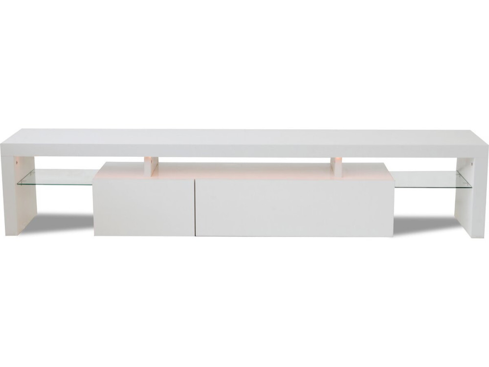 Tina" Soporte para TV LED lacado - 187,5 x 34 x 38 cm - Blanco