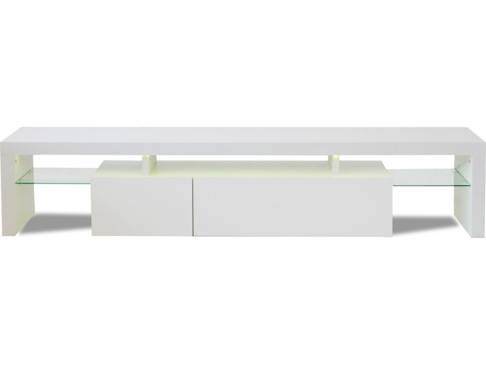 Tina" Soporte para TV LED lacado - 187,5 x 34 x 38 cm - Blanco