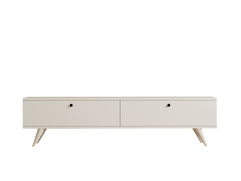 Soporte de TV de madera "Paris" - 160 x 25 x 40 cm - Blanco