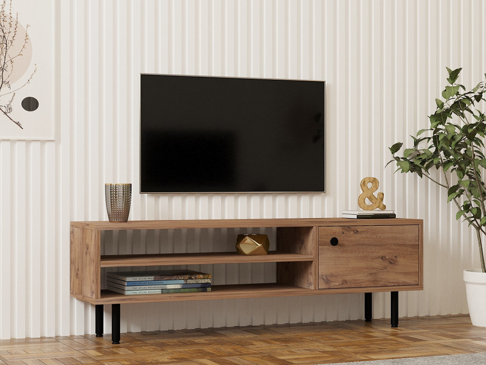 Soporte de TV de madera "Avila" - 120 x 30 x 38 cm - pino atlántico