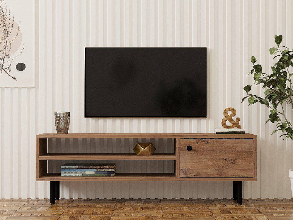 Soporte de TV de madera "Avila" - 120 x 30 x 38 cm - pino atlántico