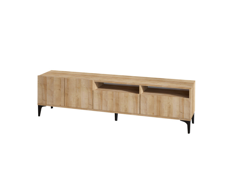 Soporte de TV de madera "Ross" - 180 x 35 x 52 cm - Roble