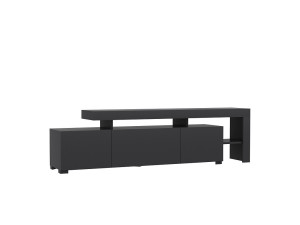 Soporte de TV de madera "Beliz" - 192 x 37 x 53 cm - Antracita