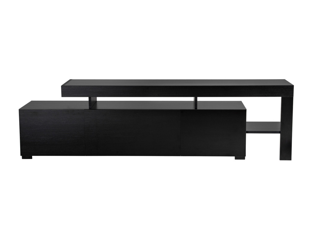 Soporte de TV de madera "Beliz" 192 x 37 x 53 cm - Madera negra