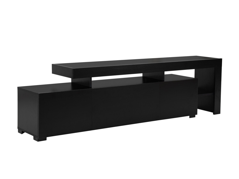 Soporte de TV de madera "Beliz" 192 x 37 x 53 cm - Madera negra