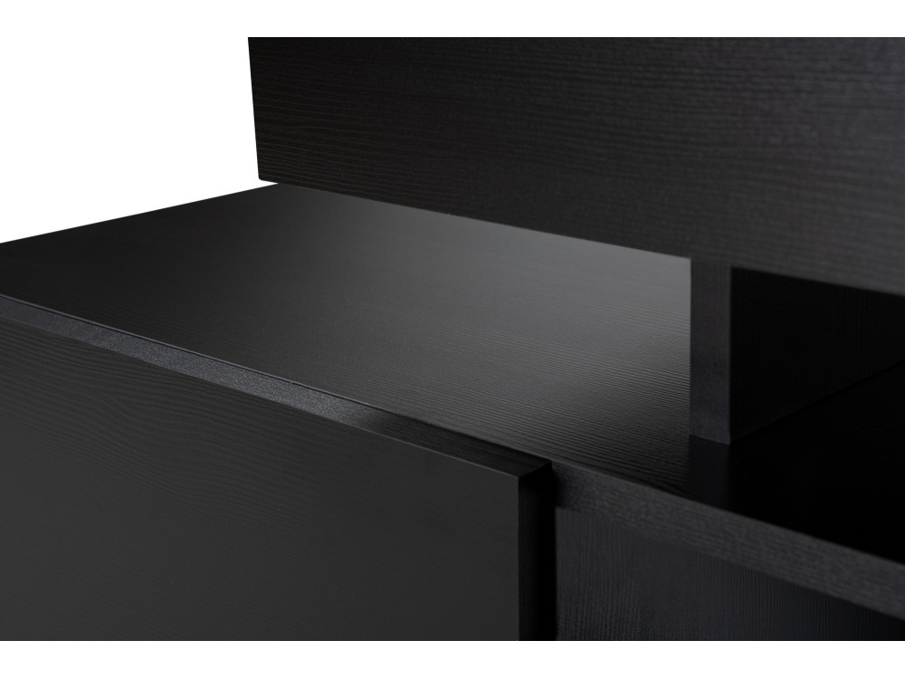 Soporte de TV de madera "Beliz" 192 x 37 x 53 cm - Madera negra