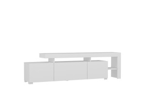 Soporte de TV de madera "Beliz" 192 x 37 x 53 cm - Blanco