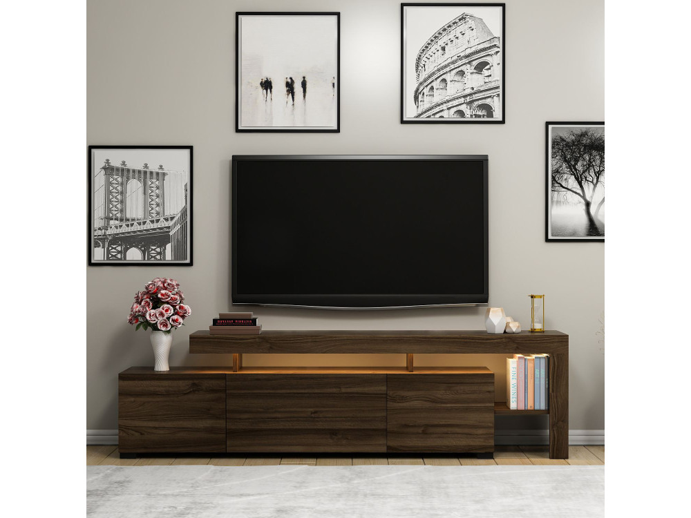 Soporte de TV de madera "Beliz" Soporte de TV - 192 x 37 x 53 cm