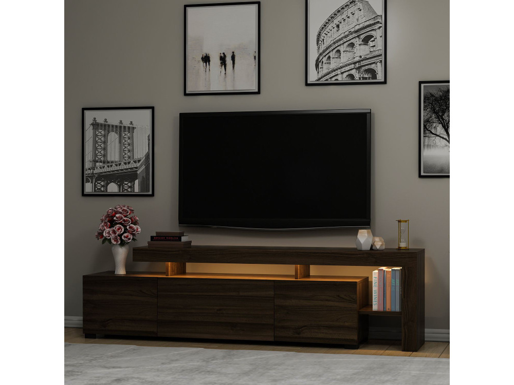Soporte de TV de madera "Beliz" Soporte de TV - 192 x 37 x 53 cm