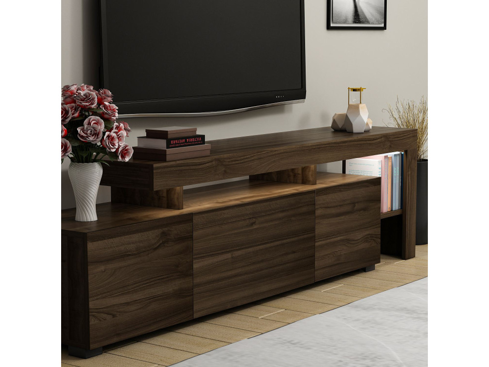 Soporte de TV de madera "Beliz" Soporte de TV - 192 x 37 x 53 cm