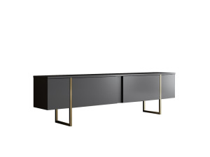 Soporte de TV de madera "Luxe" - 180 x 30 x 50 cm - Oro