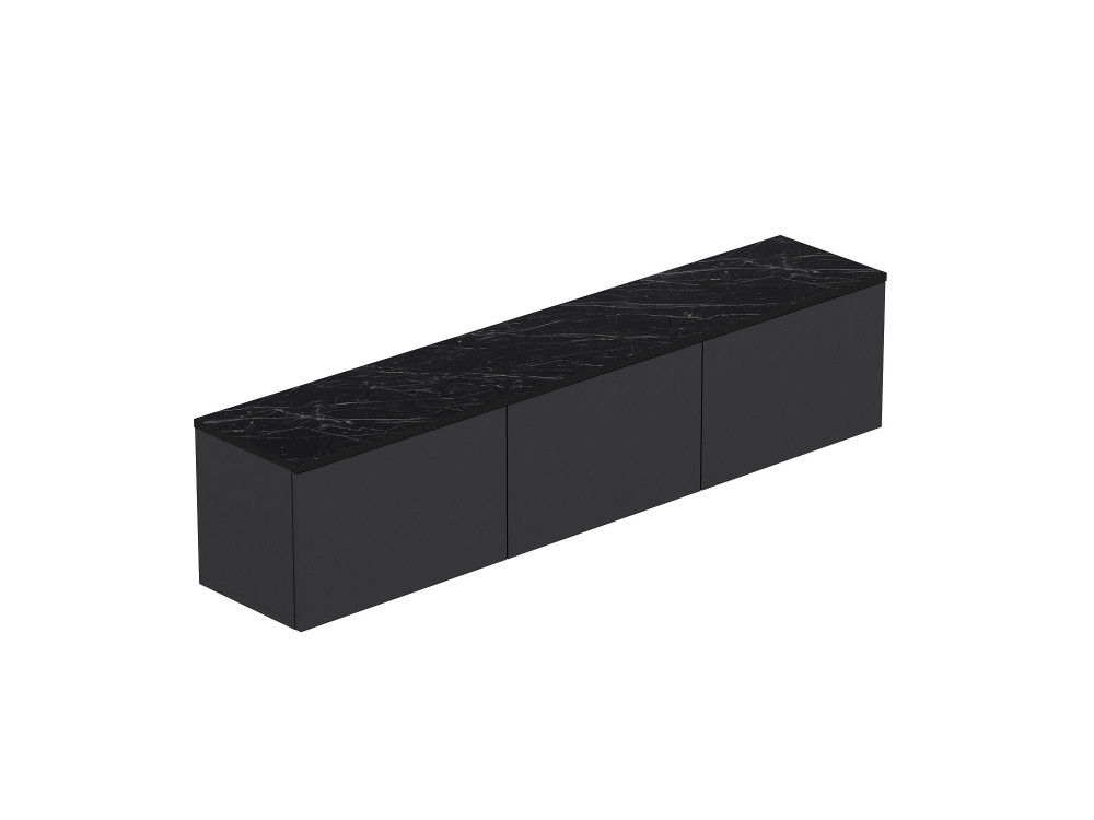 Soporte de TV de madera "Neon" - 160 x 32 x 35 cm - Antracita