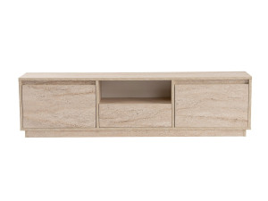 Soporte de TV de madera "Vanguard" - 160 x 29 x 42 cm - Travertino