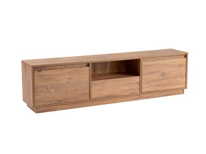 Soporte de TV de madera "Vanguard" - 160 x 29 x 42 cm - Pino Atlántico