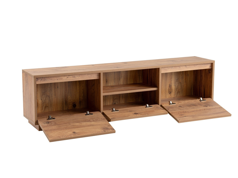 Soporte de TV de madera "Vanguard" - 160 x 29 x 42 cm - Pino Atlántico
