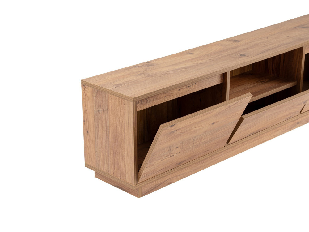 Soporte de TV de madera "Vanguard" - 160 x 29 x 42 cm - Pino Atlántico