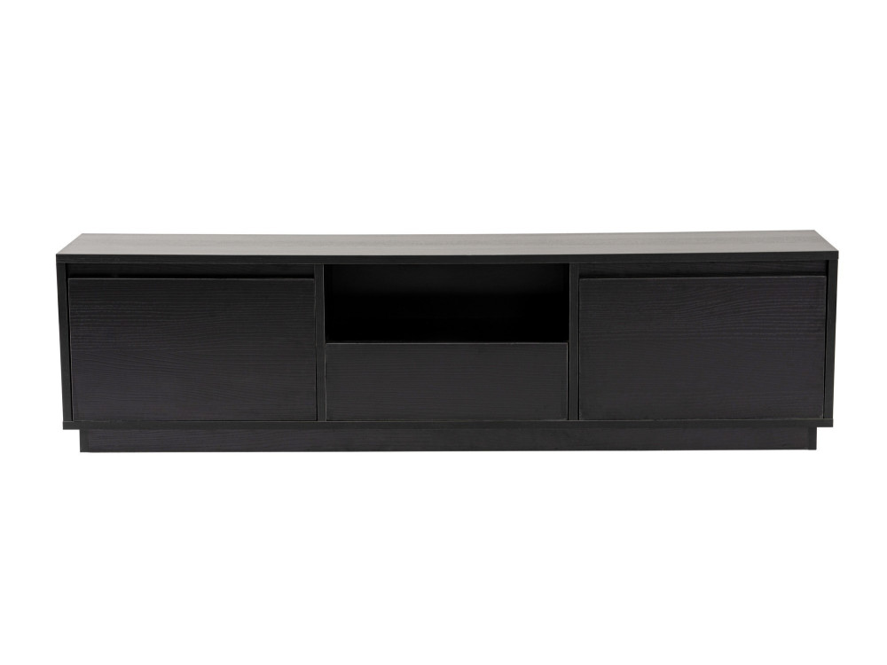 Soporte de TV de madera "Vanguard" 160 x 30 x 42 cm - Madera negra