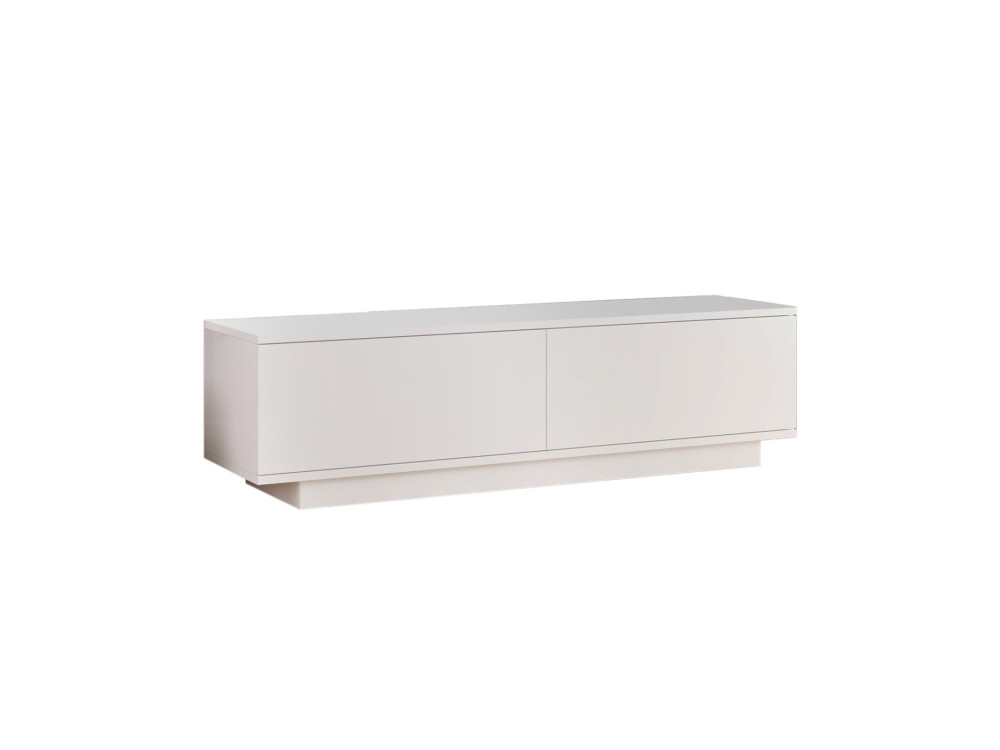 Soporte de TV de madera "FN1" - 140 x 35 x 38 cm - Blanco