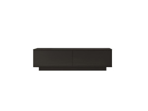 Soporte de TV de madera "FN1" - 140 x 35 x 38 cm - Negro