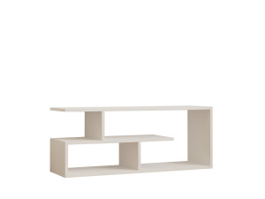 Soporte de TV de madera "Cafu" - 100 x 29 x 40 cm - Blanco