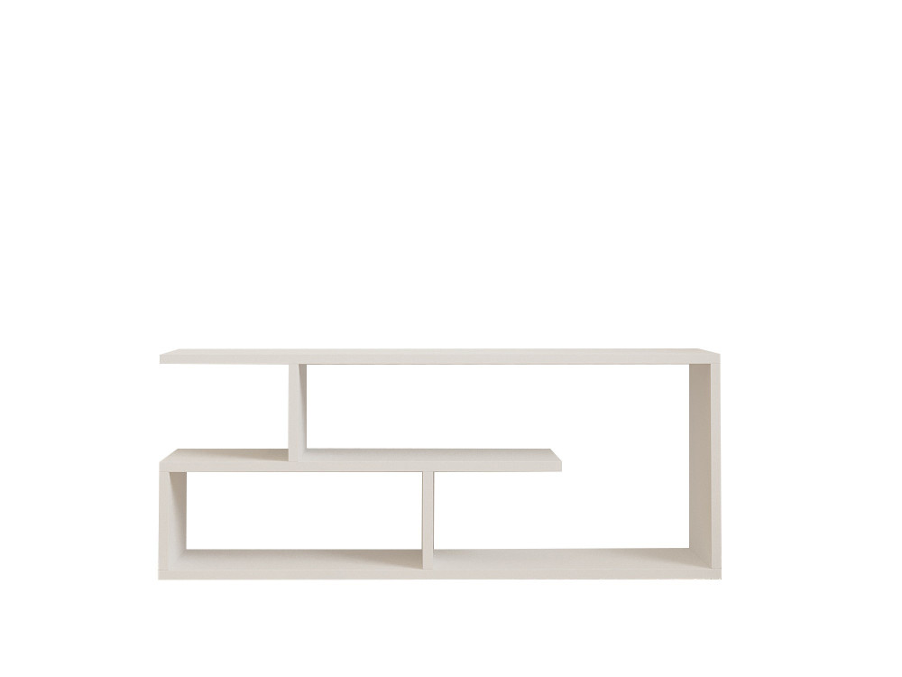 Soporte de TV de madera "Cafu" - 100 x 29 x 40 cm - Blanco