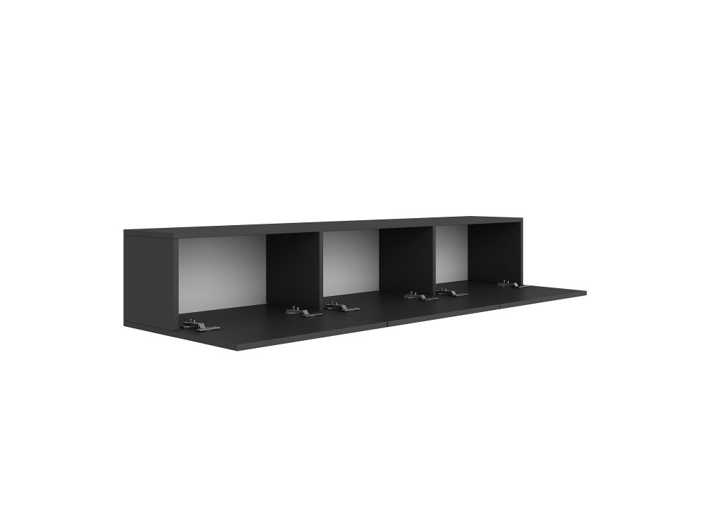 Mueble TV de madera "West" 150 x 32 x 30 cm - Antracita