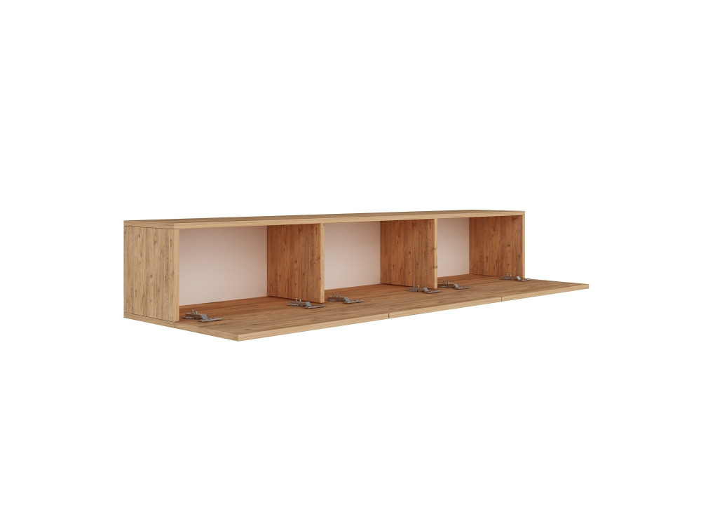 Mueble TV de madera "West" 150 x 32 x 30 cm - pino atlántico