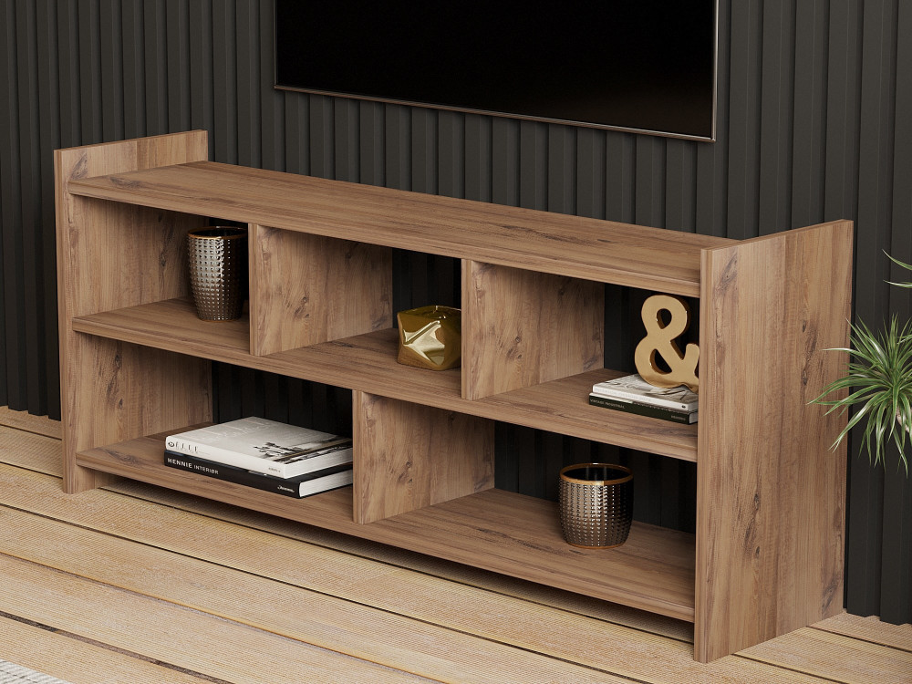 Soporte de TV de madera "Pera" - 117 x 28 x 55 cm - pino atlántico