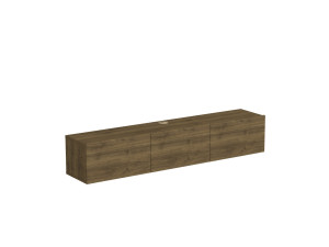 Soporte de TV de madera "Denby" - 160 x 31 x 29 cm - Nogal
