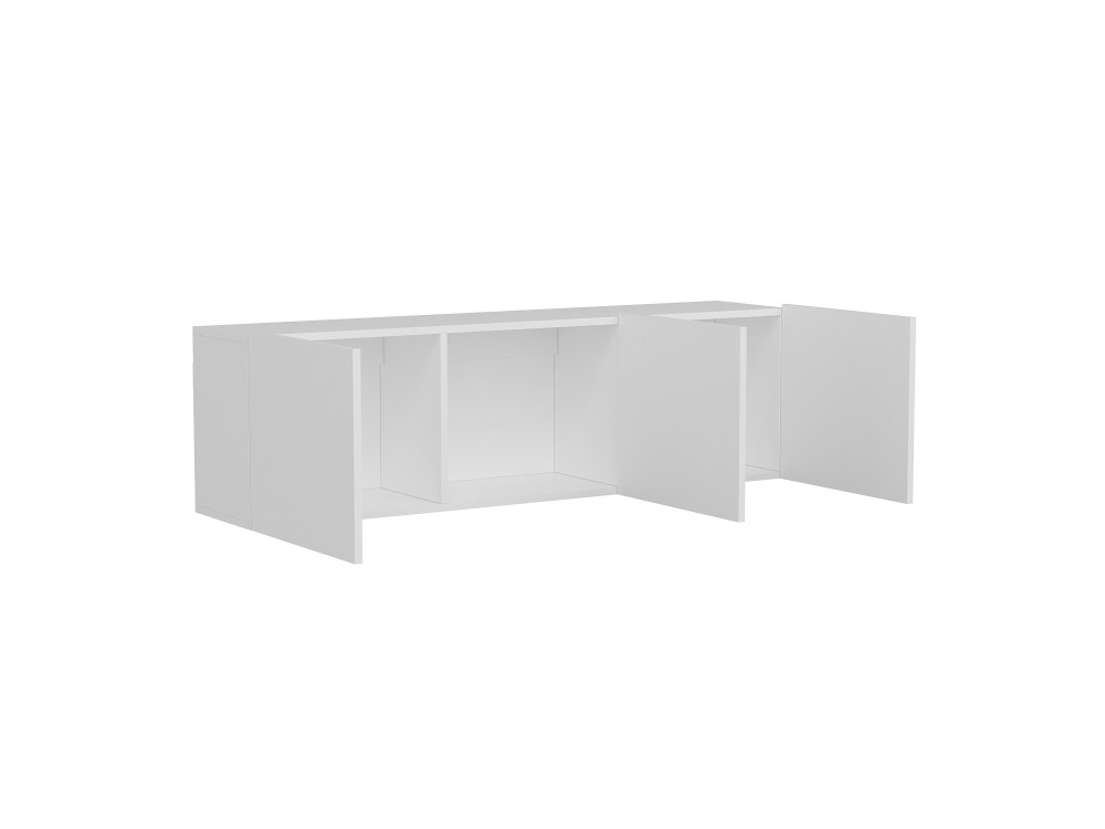 Soporte de TV de madera "Blanco" - 150 x 31 x 44 cm - Blanco