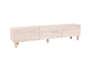 Soporte de TV de madera "Alvin" - 180 x 31 x 42 cm - Beige