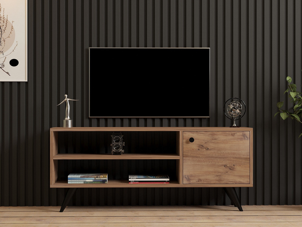 Soporte de TV de madera "Jena" - 120 x 29 x 50 cm - Pino Atlántico