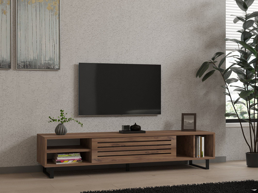 Soporte de TV de madera "Safir" 160 x 40 x 35 cm - Pino Atlántico