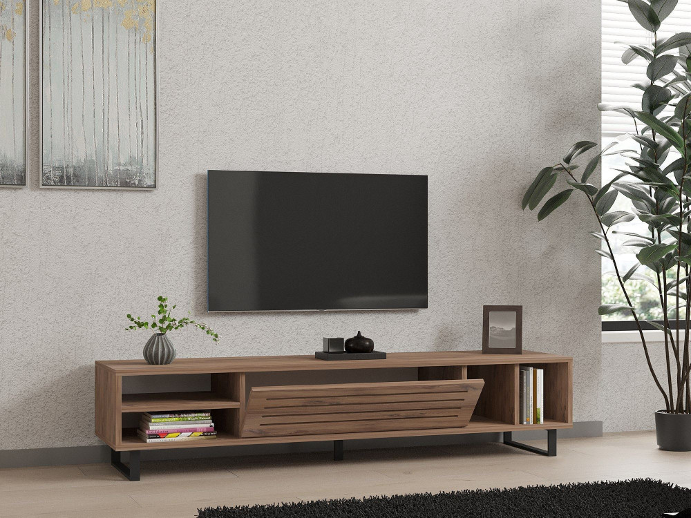 Soporte de TV de madera "Safir" 160 x 40 x 35 cm - Pino Atlántico