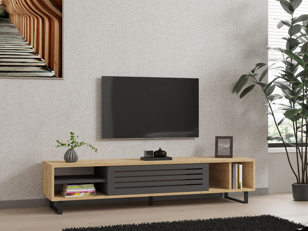 Soporte de TV de madera "Safir" 160 x 40 x 35 cm - Saphir