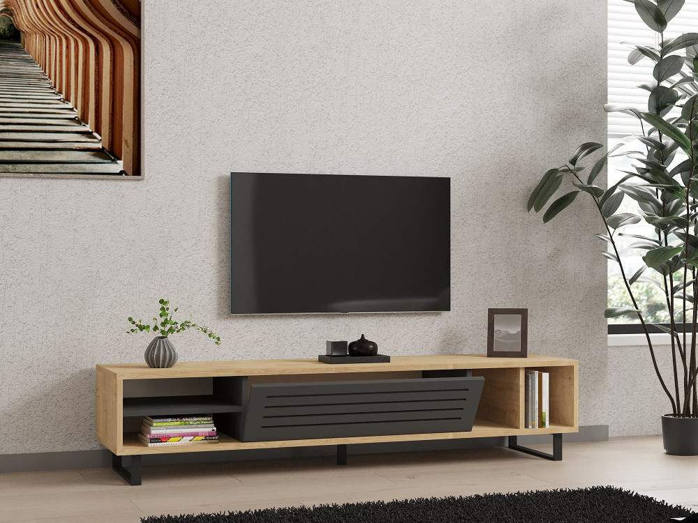Soporte de TV de madera "Safir" 160 x 40 x 35 cm - Saphir